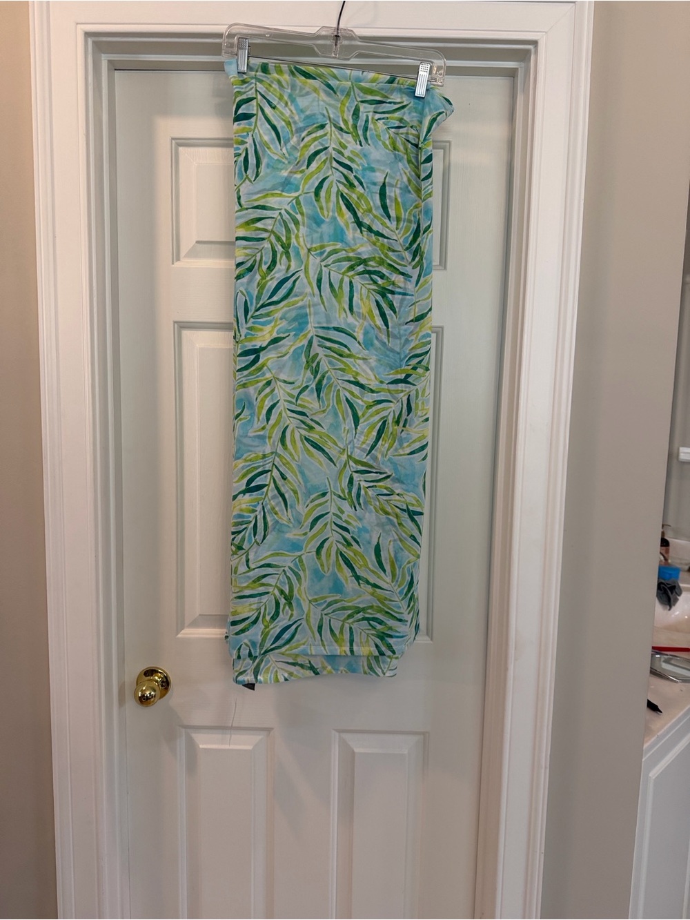 torrid Blue & Green Leaf Print Swim Coverup